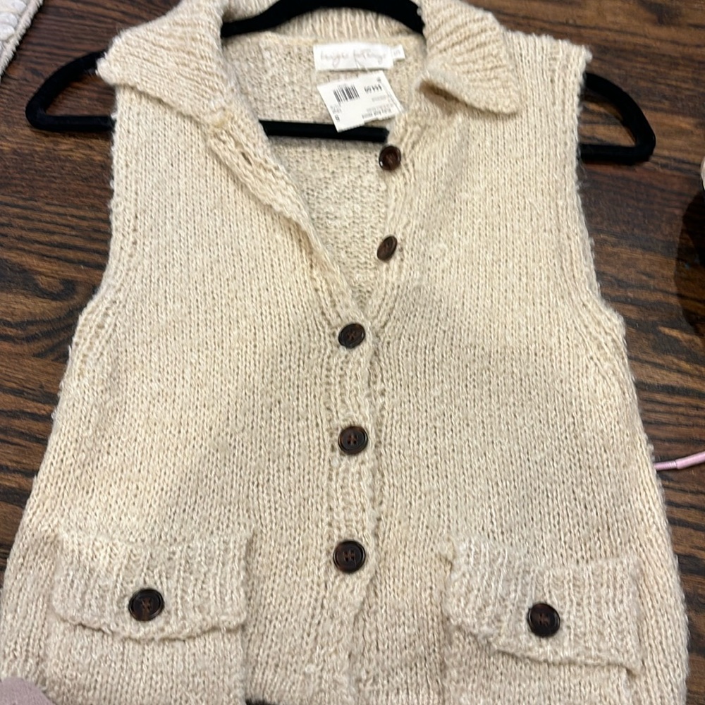 Knitted Button Down Vest